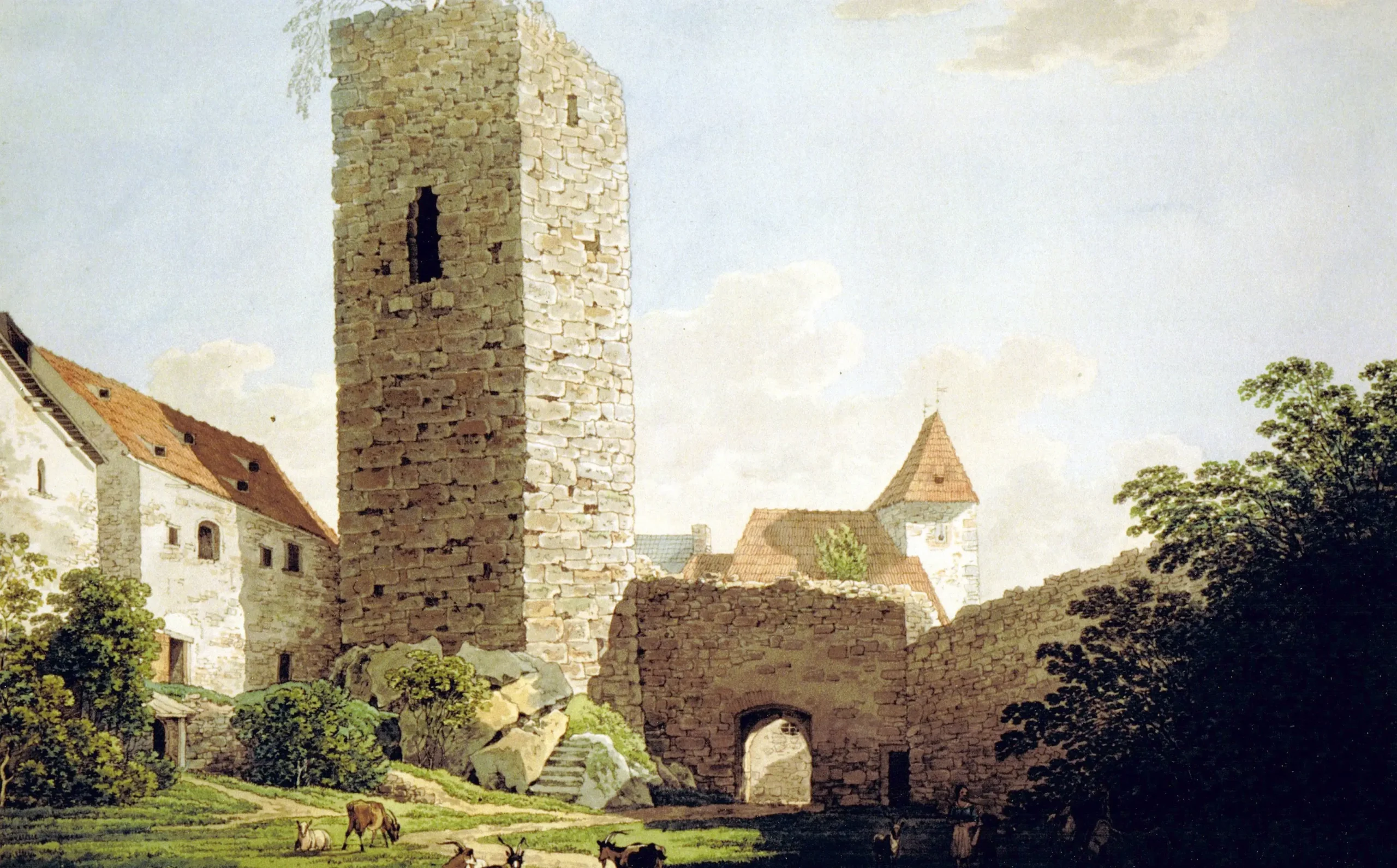 Mitteltrakt früher
